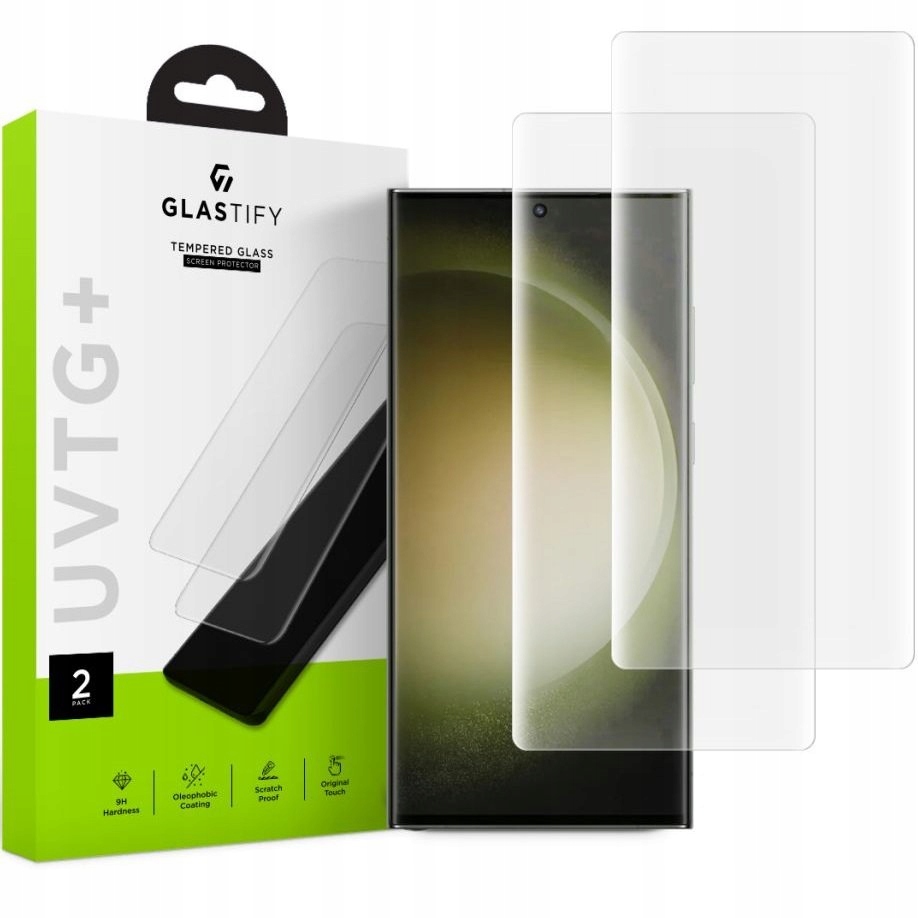 UV tvrdené sklo pre Samsung Galaxy S23 Ultra, 2 kusy, CELÝ OBRAZOVKA